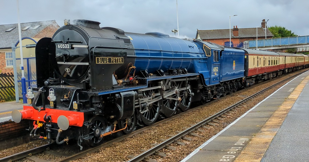 kieran harrod on Train Siding: LNWR A2 Peppercorn Blue Peter returns to the mainline after 22 years travelling on a private charter Saturday from London Kings
Cross to...