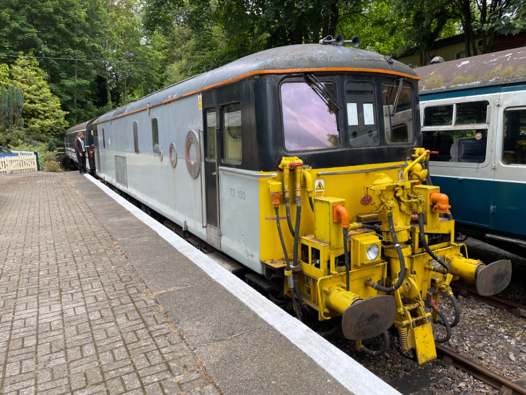 Markh1815 on Train Siding: Class 73 at East Kent Railway yesterday. Sometimes runs on the line. Is due to run with Gatwick Express stock next Sunday
16/06/2024.
