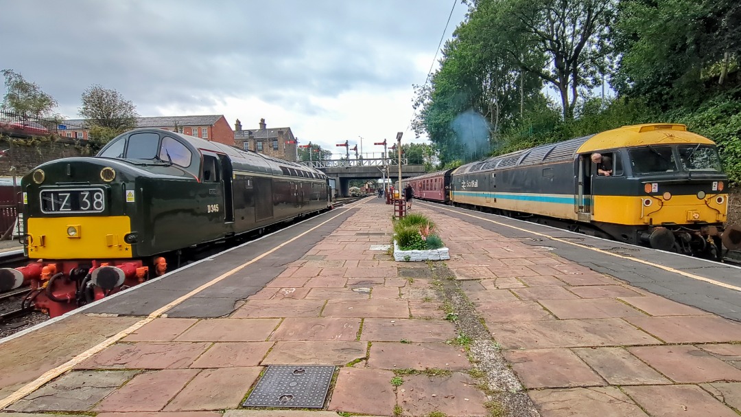 kieran harrod on Train Siding: A few shots of D345 (40145) running during last weekends diesel gala at the East Lancs railway's autumn event. A beautiful
engine which...