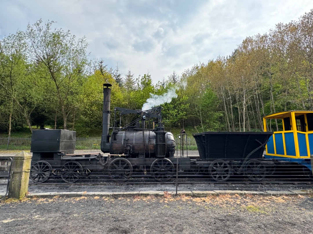 Andrea Worringer on Train Siding: Beamish have a working replica of Puffing Billy, which was one of the first freight locos, it was very interesting to see it
in action.