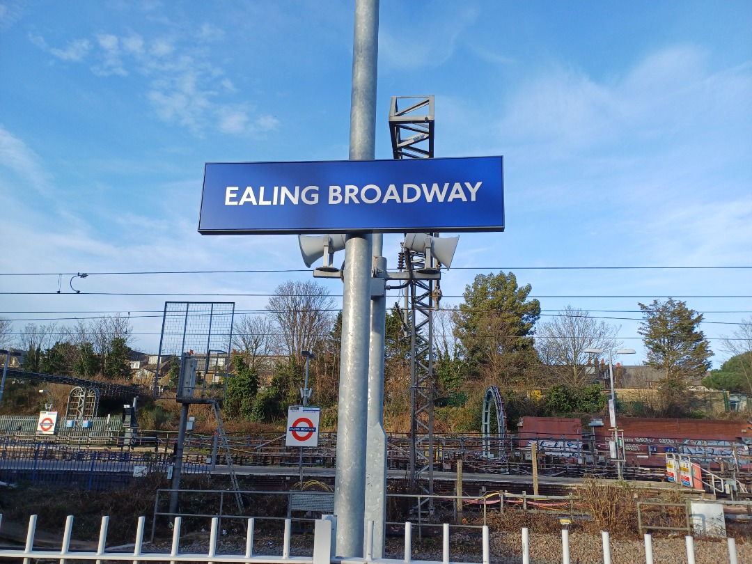 BlooFlipp on Train Siding: Ealing Broadway Plat 3 and 4 Elizabeth Line Platforms Are Currently Closed So The Class 345 Are using Platforms 1 and 2. Here are
some views