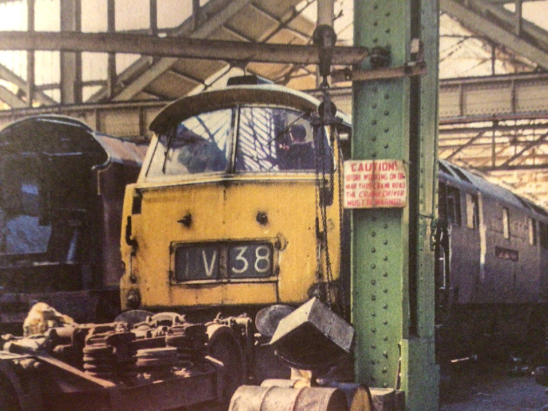 Alex Coomber on Train Siding: A Class 52 D1044 Western Duchess lies at Swindon Works after it finished its duties on working the 12:25 PM from Birmingham New
Street to...