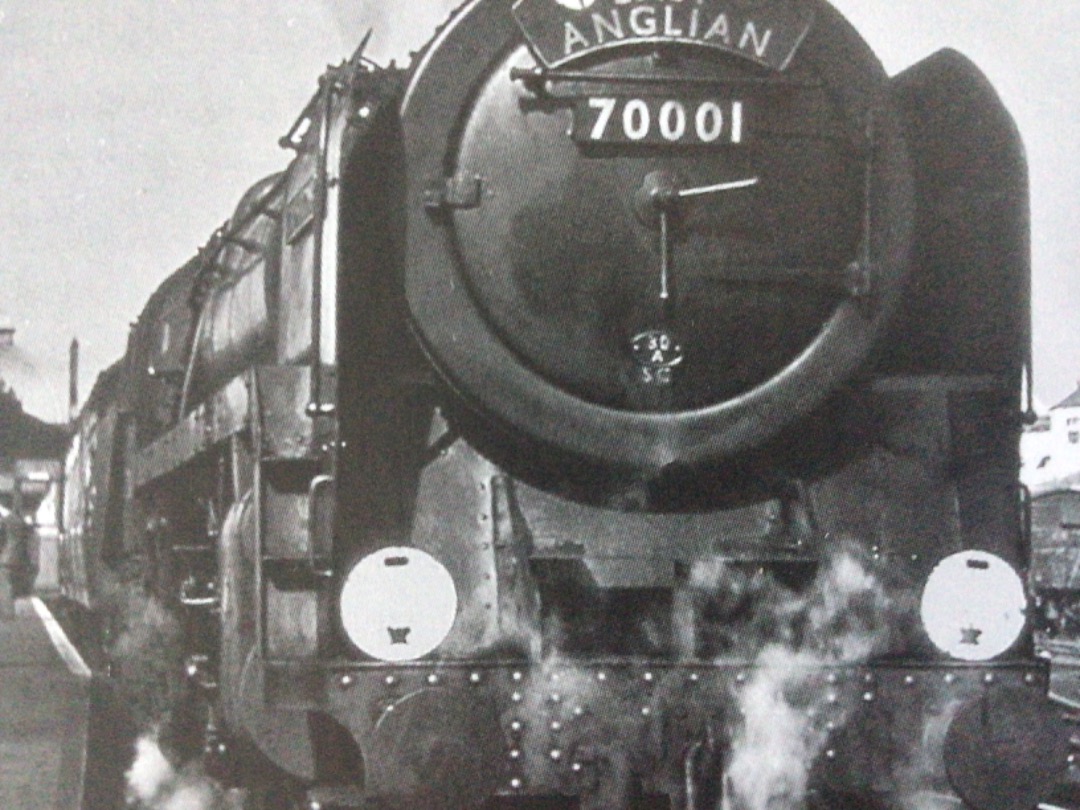 Alex Coomber on Train Siding: At the end of the line at Norwich Thorpe. A Stratfords Britannia Class 7MT 4-6-2 No. 70001 Lord Hurcomb waits to depart with the
up East...