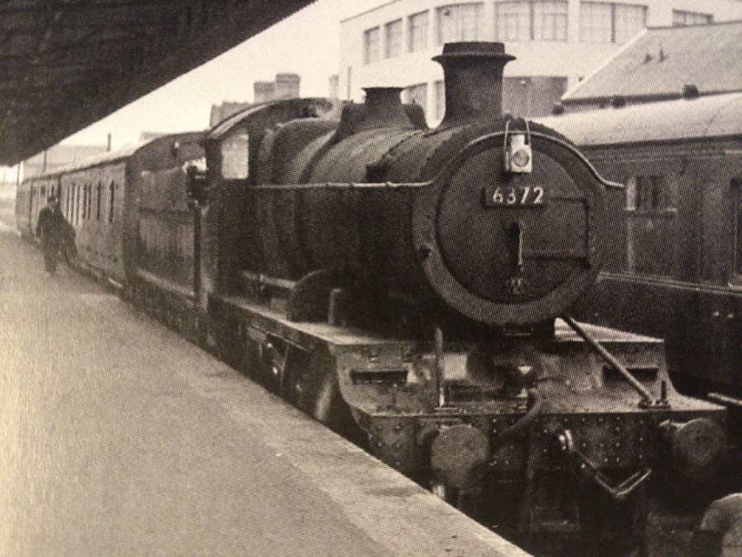 Alex Coomber on Train Siding: An Ex GWR 4300 Class 2-6-0 No. 6372 rests in the bay platform at Taunton after hauling its 3 coach train from Barnstaple Junction
on 24th...