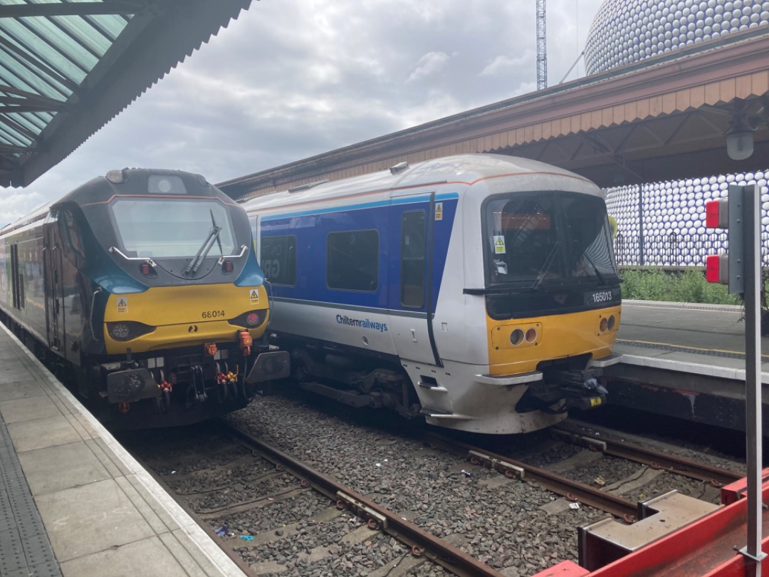 Theo555 on Train Siding: Went on another little daytripper with @George today, didn't start so well, my view of 68014 departing Birmingham Moor Street was
blocked by...