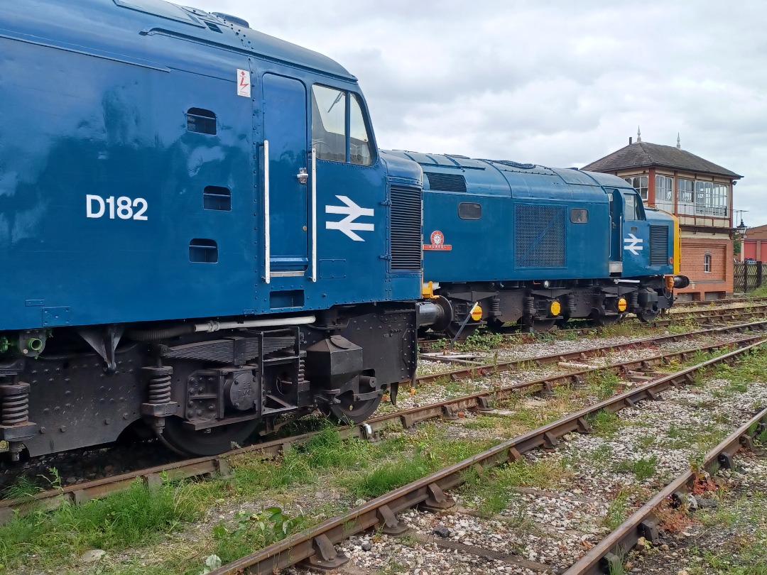 Trainnut on Train Siding: #photo #train #diesel #steam #station #depot Midland Railway Centre at Butterley and on site the Princess Royal Class Locomotive Trust
with...