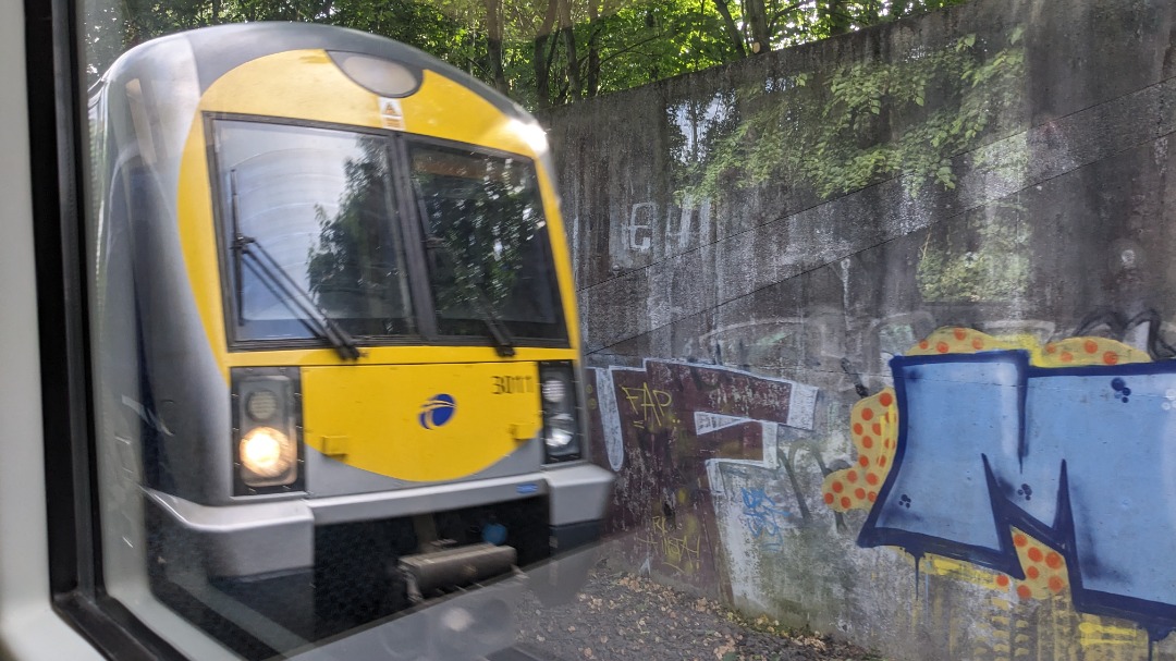 mauricemilligan on Train Siding: Waiting at the throat of Great Victoria Street station, Belfast, while a Translink C3k unit passes by some of our mediocre
local...