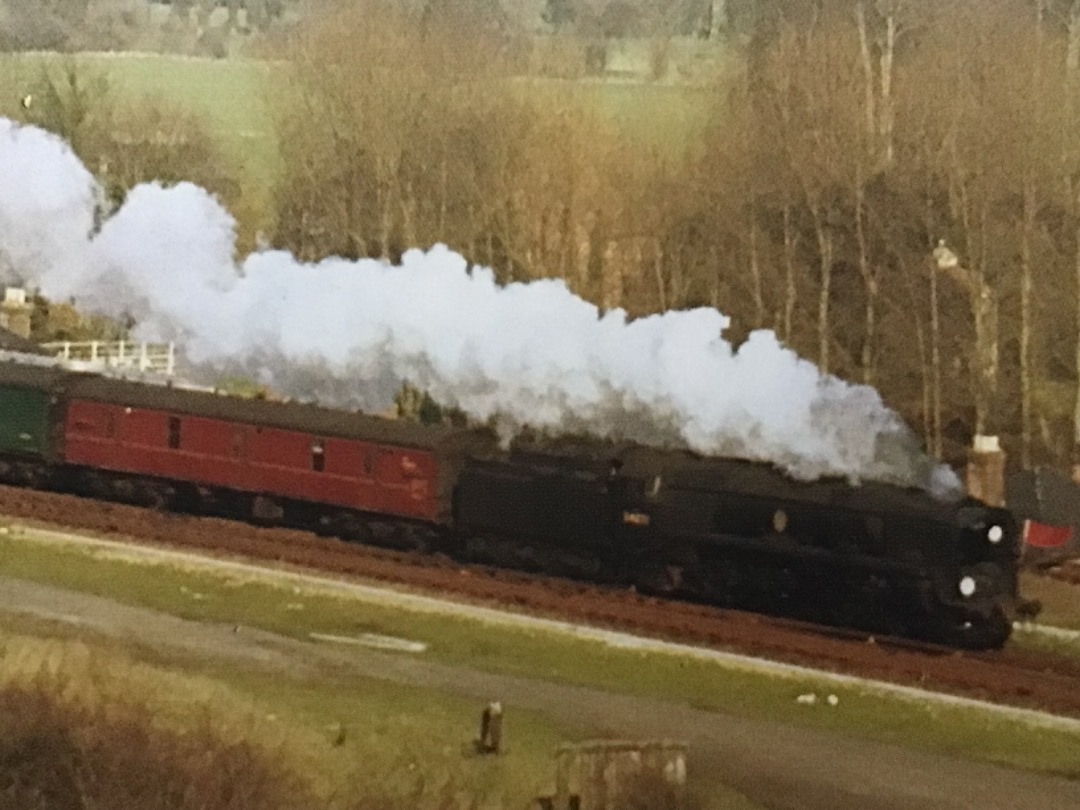 Alex Coomber on Train Siding: An unrebuilt Battle of Britain Class 4-6-2 No. 34071 601 Squadron streaks through Shawford in the Itchen Valley south of
Winchester with...