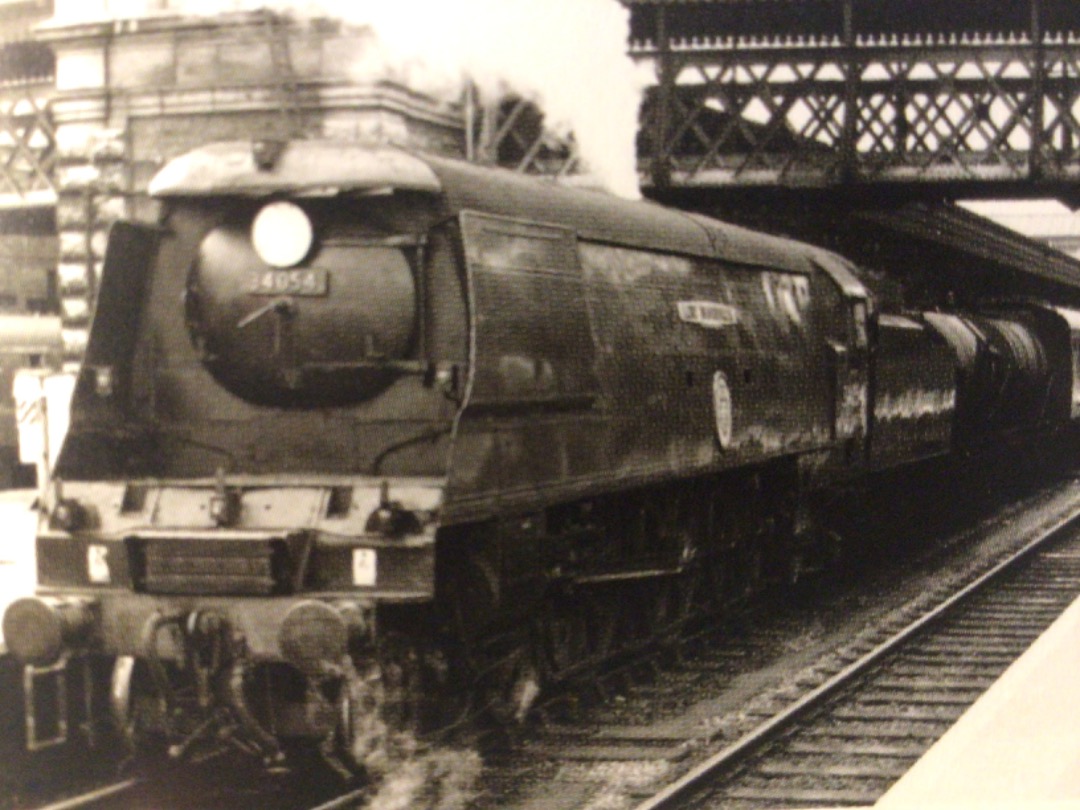 Alex Coomber on Train Siding: A sight that was soon to disappear from the West Country. An unrebuilt Battle of Britain Class 4-6-2 No. 34054 Lord Beaverbrook
stands at...