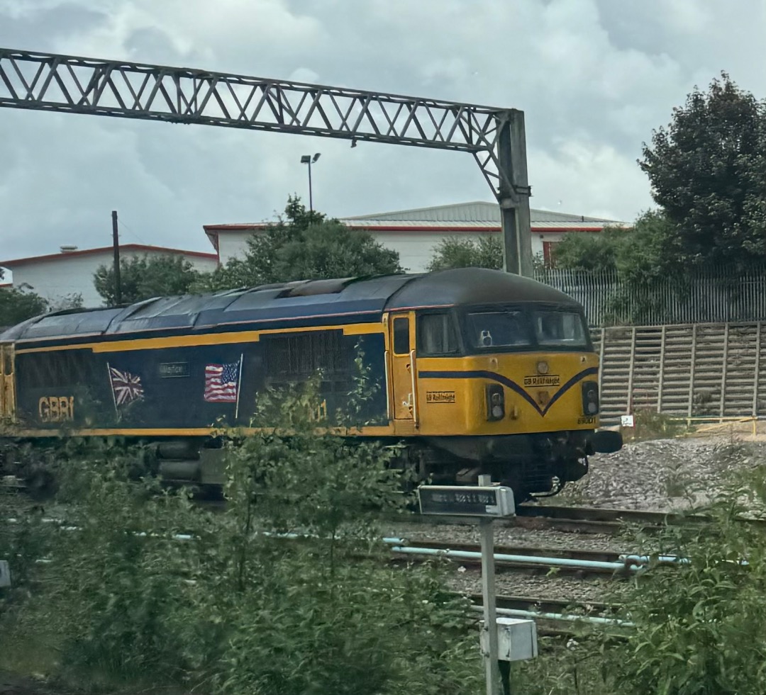 k unsworth on Train Siding: Drive-by snaps at GBRF Depot Edge Hill heading for Liverpool Lime St featuring 69 001 Mayflower, Saturday 08/06/24