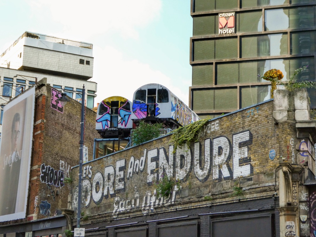 The Jamster on Train Siding: Former London Underground Jubilee Line 1983 stock 3662 and 3733 being used by Village Underground in the Shoreditch area of London.
19/09/24