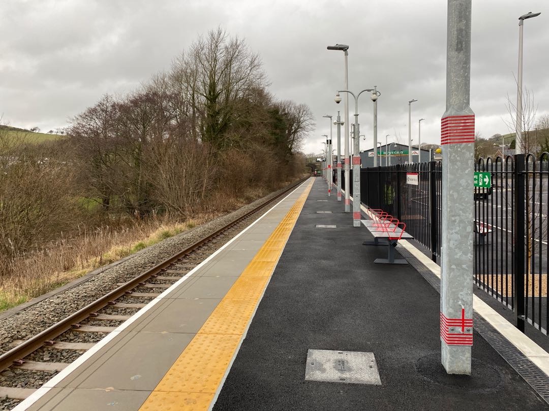 OWRailwaysUK on Train Siding: Hello guys! Bow street station is officially open! I will be trainspotting here for the next two hours