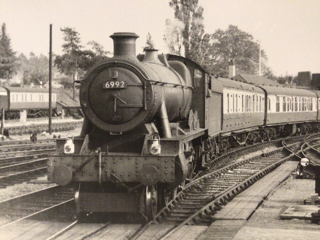 Alex Coomber on Train Siding: Hereford is also the junction for the North and South route from Shrewsbury to Newport. Here is a BR Swindon built Modified Hall
Class...