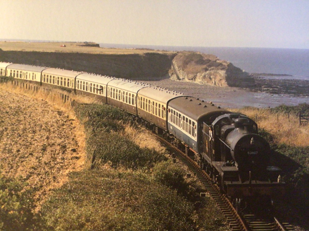 Alex Coomber on Train Siding: Skirting the sea near Doniford Beach Halt is one of the West Somerset Railways most powerful locomotive. A Somerset & Dorset
Joint...