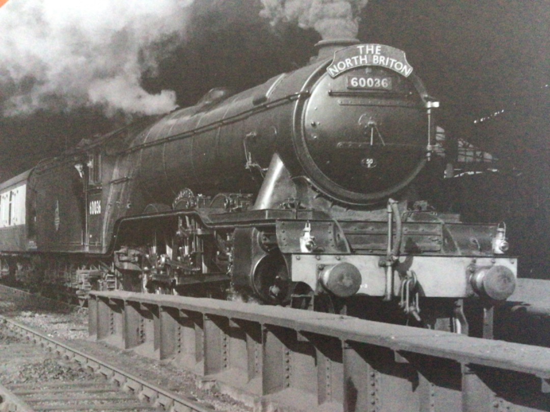 Alex Coomber on Train Siding: The first of its class. A Class A3 4-6-2 No. 60036 Colombo makes a spectacular start from Leeds City Station with The North Briton
circa...