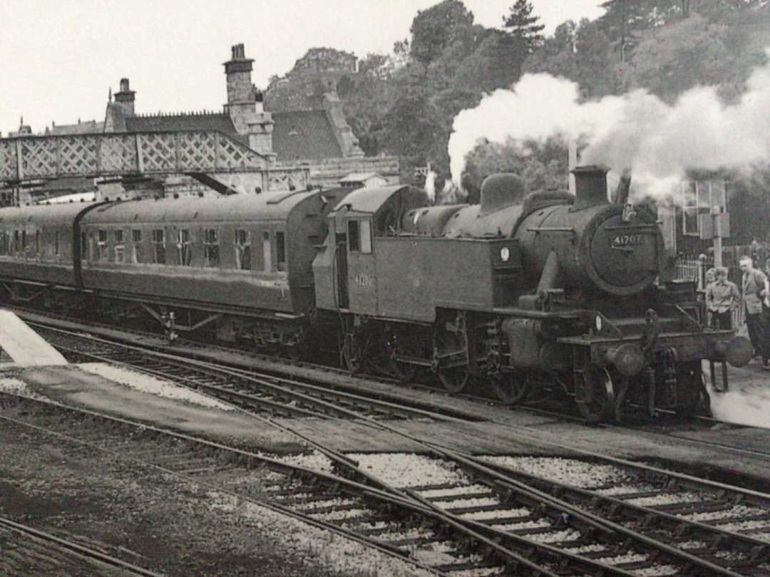 Alex Coomber on Train Siding: On the penultimate day of British Railways Services. An Ivatt 2-6-2 tank No. 41207 waits to leave Bridgnorth for Kidderminster.
The...