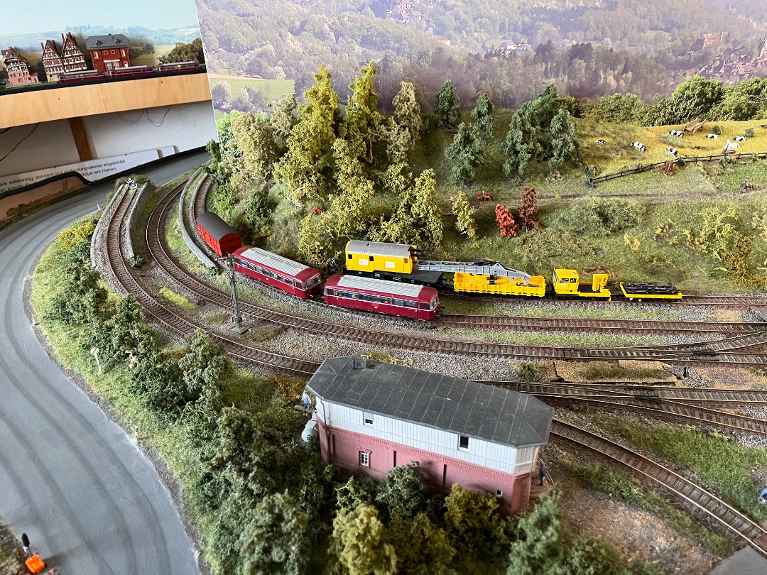 Joran on Train Siding: Wat dieselmodelspoortreinen op een modelspoorbaan genomen in het Eisenbahnmuseum Stockheim. ( deel 1 )