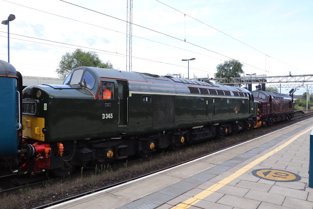 Chris Pindar on Train Siding: D345 and 37706 on their way to Skegness for the day. (Note the correct position of the yellow line which was still unacceptable to
the...