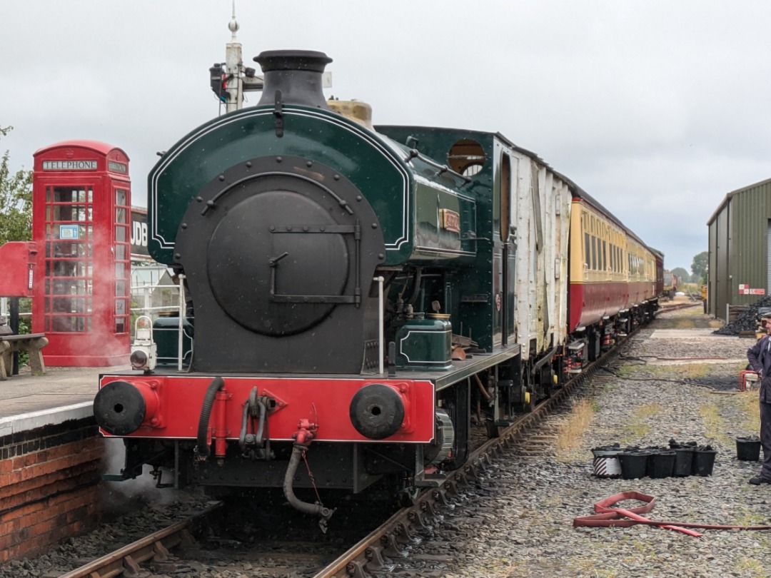 Ryan Watson on Train Siding: Lincolnshire Wolds Railway, featuring AE1919 'Cranford'. The 'Cream Tea' was superb! 🫖☕