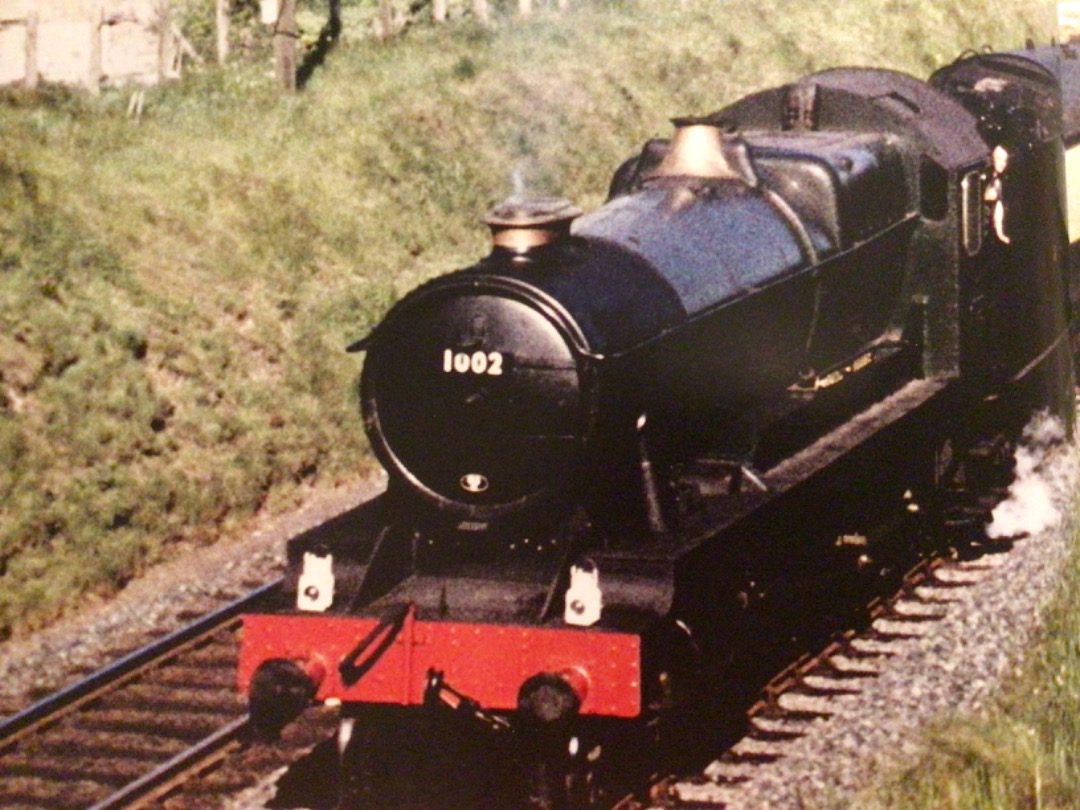 Alex Coomber on Train Siding: Reallocated to Penzance Shed only 2 months earlier. Immaculately turned out County Class 4-6-0 No. 1002 County of Berks nears the
summit...