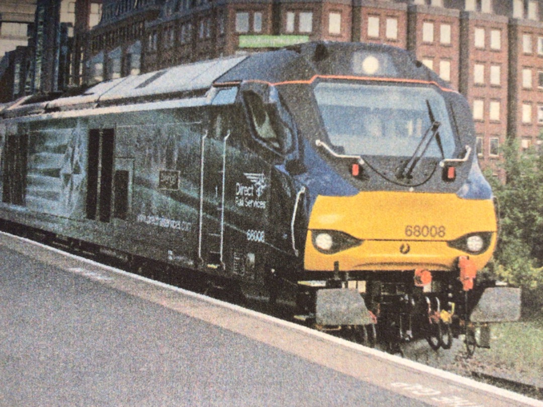 Alex Coomber on Train Siding: A Class 68. No. 68008 Avenger Bo Bo 3800 hp sports DRS livery as it brings the late running Chiltern Trains from London Marylebone
to...