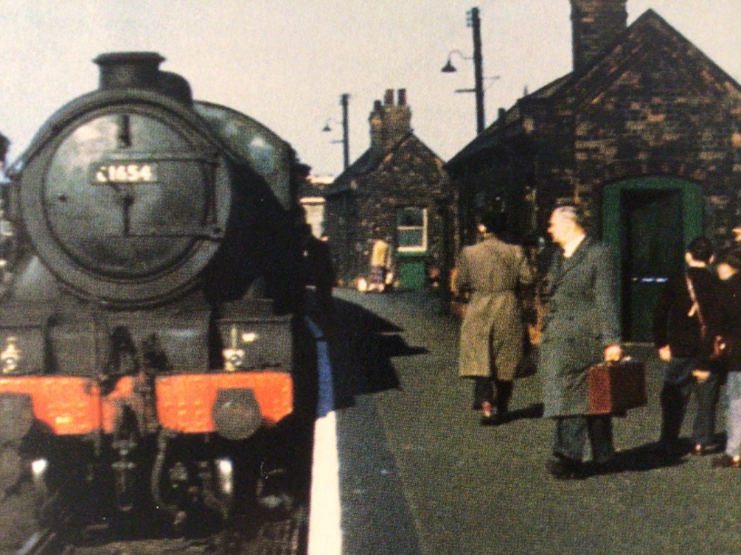 Alex Coomber on Train Siding: A group of schoolboys are instructed in the fine art of trainspotting at Melton Constable Station as an ex LNER Class B17/6 4-6-0
No....