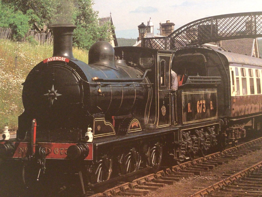 Alex Coomber on Train Siding: On a visit from the Bo'ness & Kinneil Railway. A North British Railway J36 No. 673 Maude waits to leave Boat of Garten
Station for...