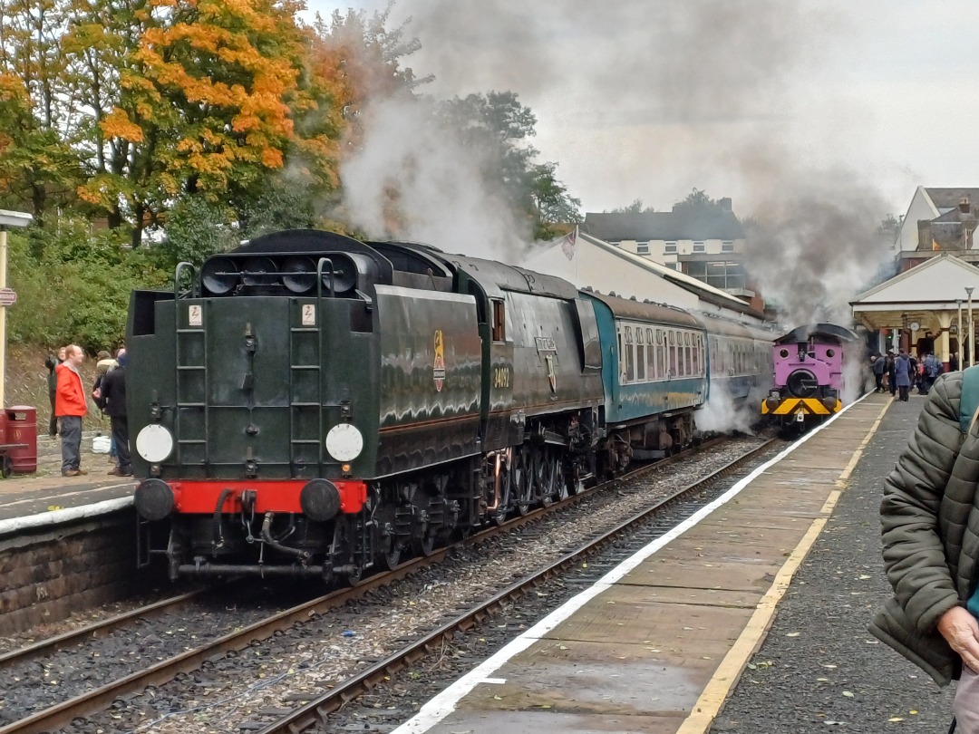 James Taylor on Train Siding: City of Wells 34092 and JN Derbyshire loco next to each other at Bury Bolton street go to Channel for more at...