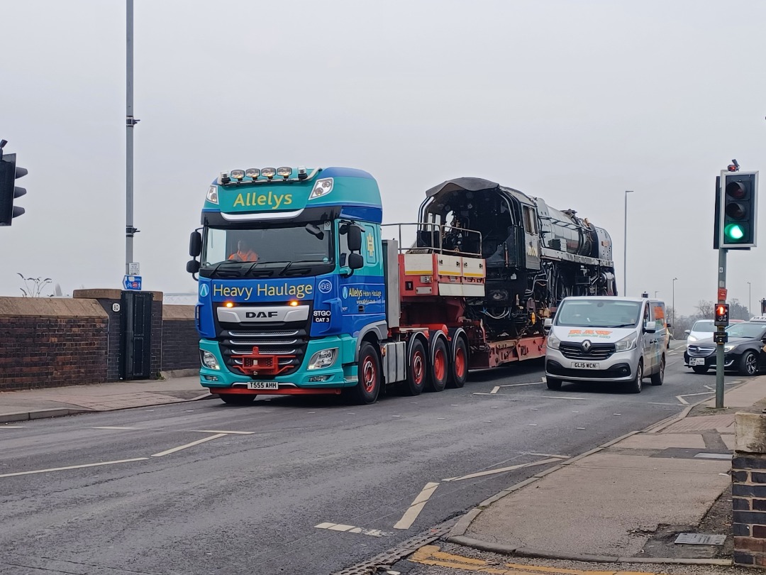 Trainnut on Train Siding: #photo #train #steam #depot 70000 Brittannia leaving Crewe today going to the Severn Valley for Steam trials and running before back
on the...