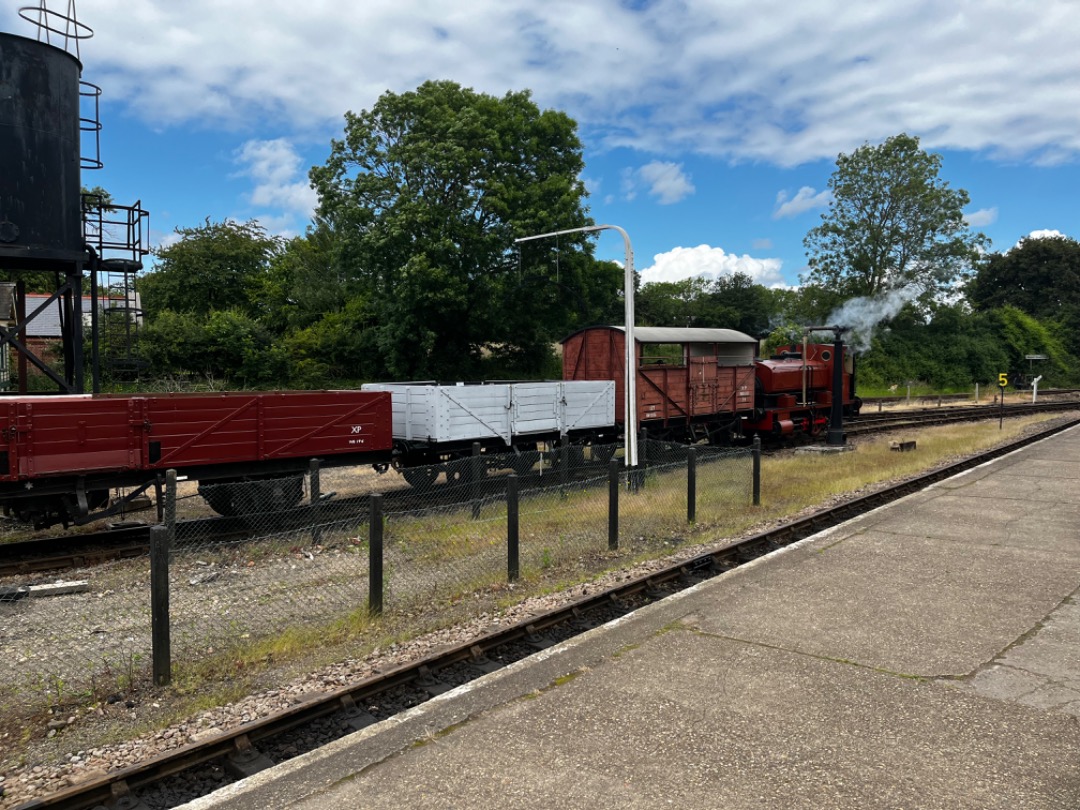 John Court on Train Siding: Number 11 running today at the East Anglian Railway museum for VIP train only for the 175th anniversary of Marks Tey to Sudbury
line