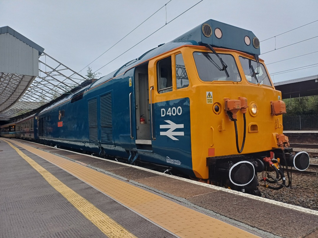 James Taylor on Train Siding: 50 050 at Crewe Station on the NORTH WEST WANDERER RAILTOUR with 45 118 on the rear go to Channel for more at James's
train's 4472...