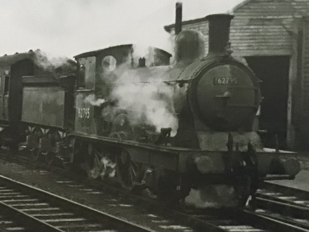 Alex Coomber on Train Siding: A Veteran ex GER locos still clung to life on the East Anglian Main Line into the 1950s. Here's a Class E4 2-4-0 No. 62795
leaves Marks...