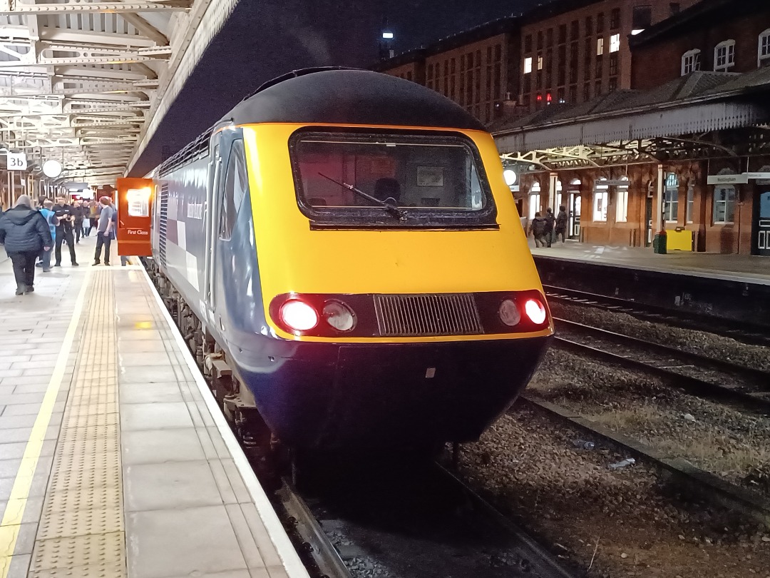 Trainnut on Train Siding: #photo #train #hst #station 43159 & 43089 on the 125 Group tour The Midland Venturer. Photographed at Nottingham and St Pancras