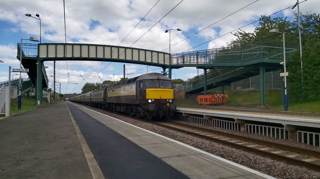 ScotRail 170329 on Train Siding: I did say watch this space earlier and here is what i went to see at wallyford running 134 mins late due to damage to the
overhead...