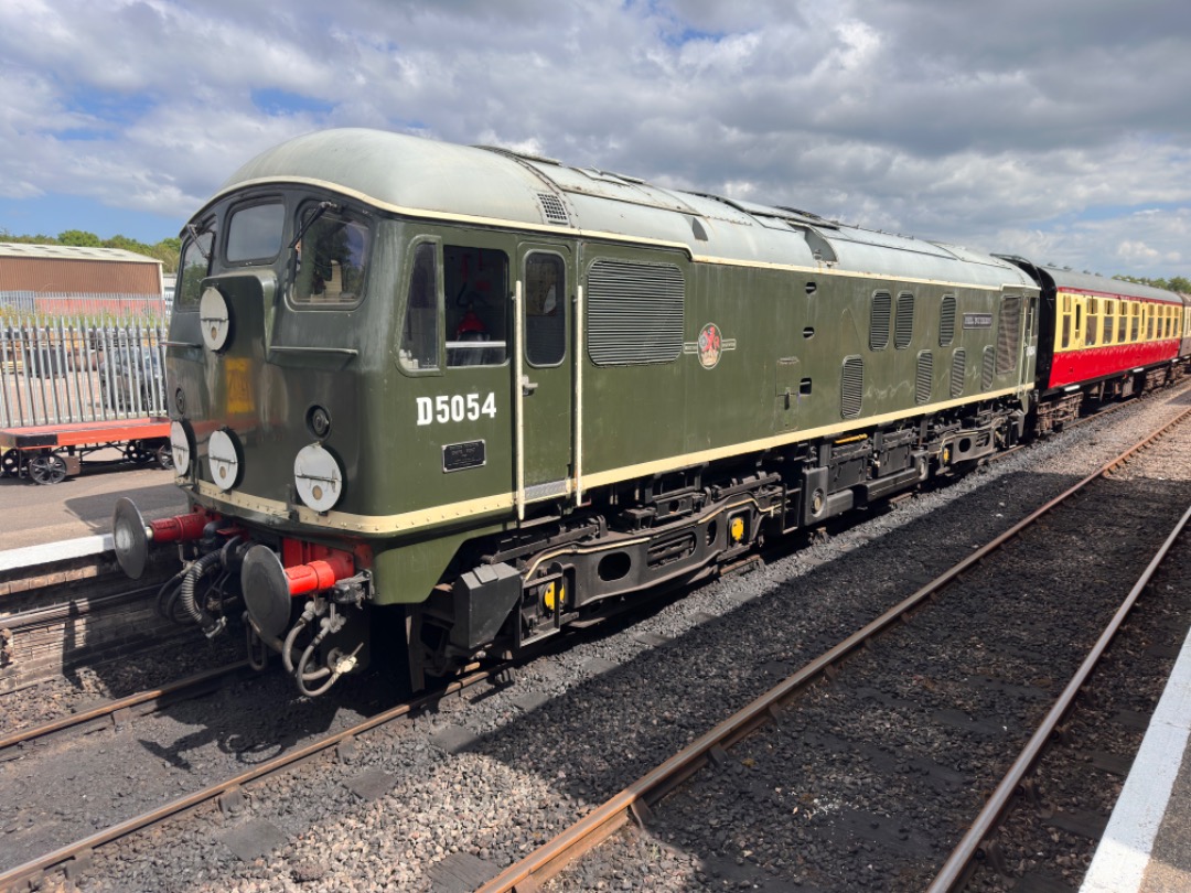 Michael Gates on Train Siding: Class 24, D5054 'Phil Southern' waits at Bishops Lydeard on the West Somerset Railway Summer Diesel Festival