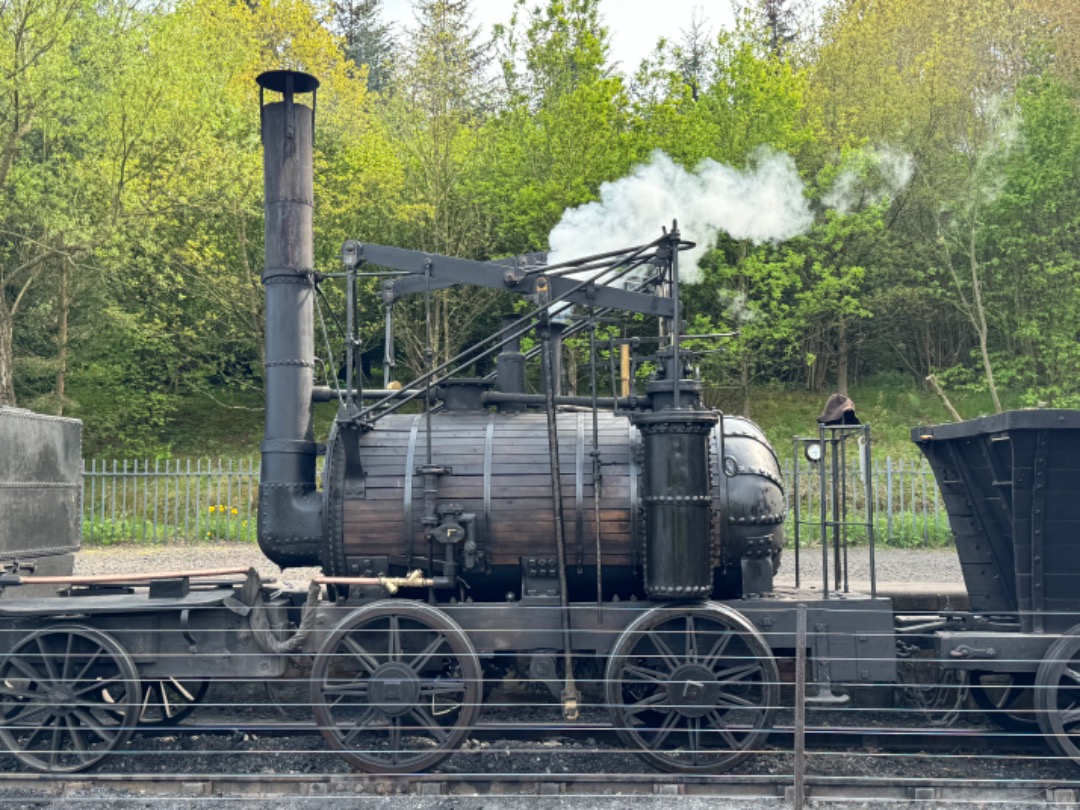 Andrea Worringer on Train Siding: Beamish have a working replica of Puffing Billy, which was one of the first freight locos, it was very interesting to see it
in action.
