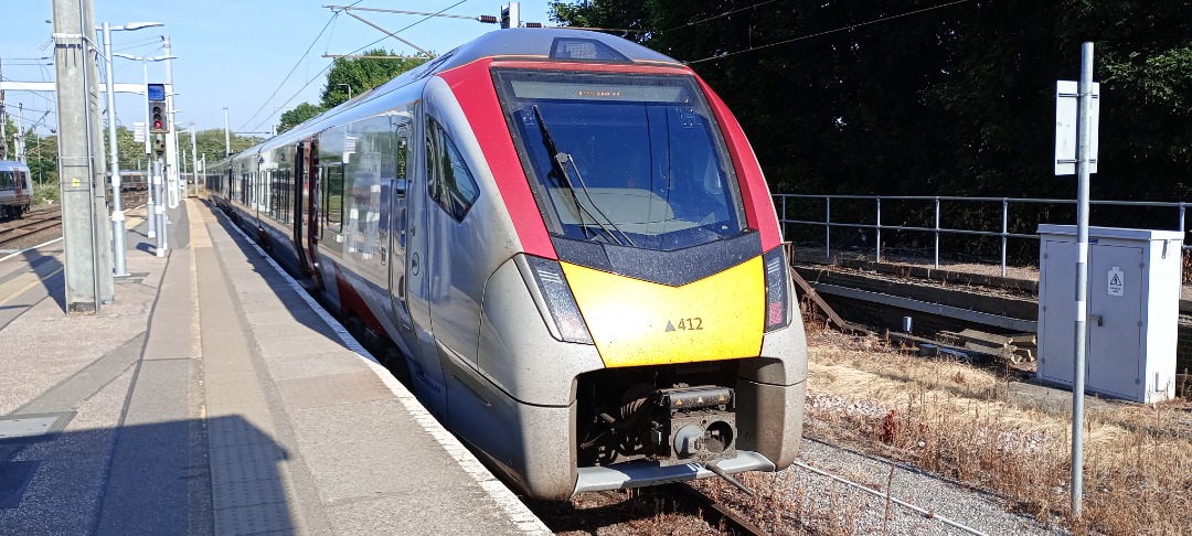 Hardley Distant on Train Siding: CURRENT: 755412 stands at Platform 1 at Ipswich Station today awaiting departure with the 2R08 08:57 Ipswich to Felixstowe
(Greater...