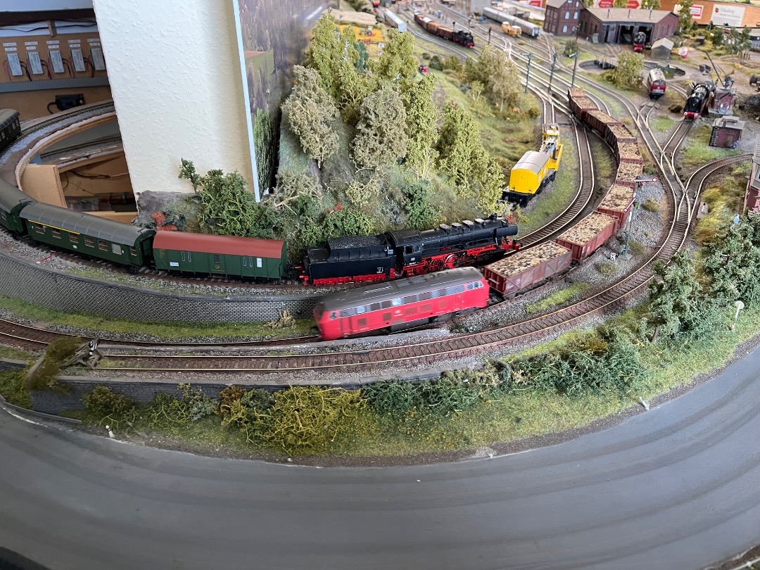 Joran on Train Siding: Wat dieselmodelspoortreinen op een modelspoorbaan genomen in het Eisenbahnmuseum Stockheim. ( deel 1 )