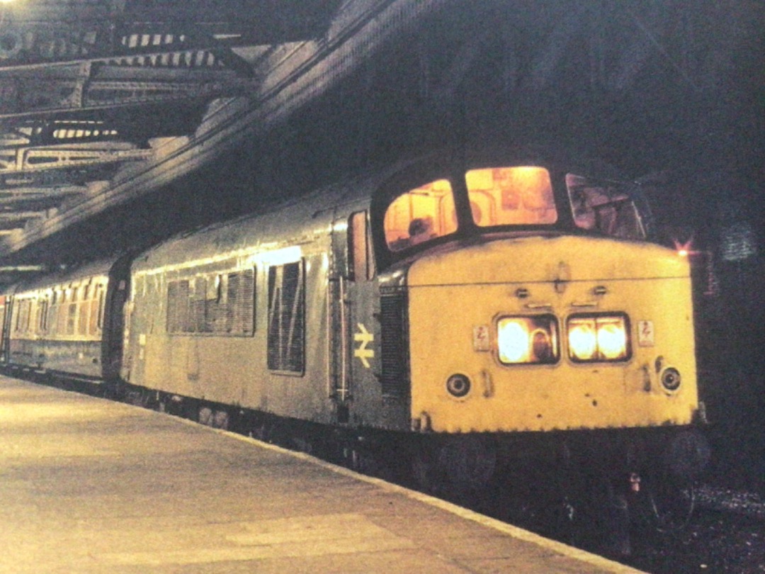 Alex Coomber on Train Siding: A Class 45. 45119 at Nottingham with the early morning service to London St Pancras on 20th November 1976.