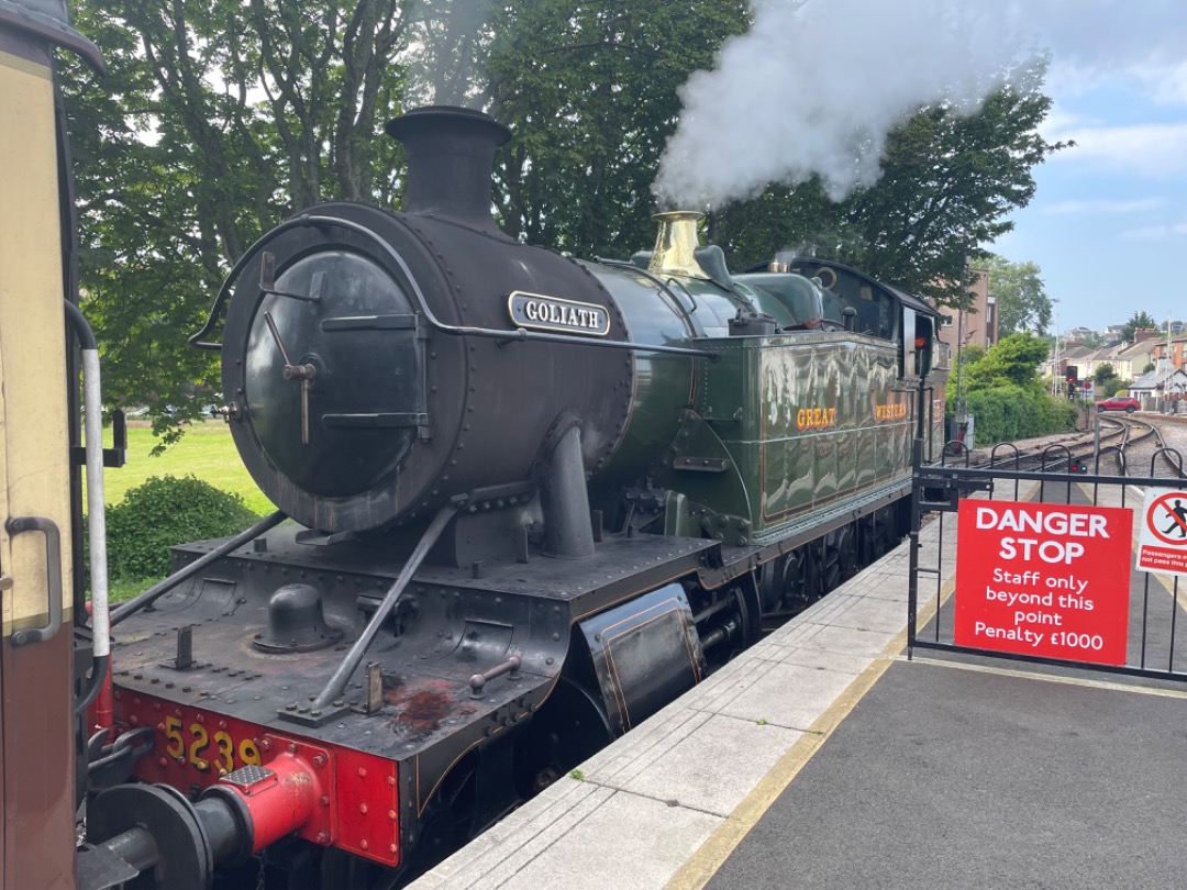 Andrea Worringer on Train Siding: Visited the Dartmouth Steam Railway today. Goliath was my steam loco to and from Dartmouth.