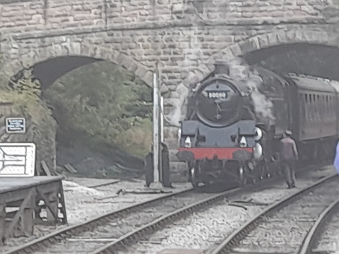 Kevin H. on Train Siding: Locomotive 80080, coming in to Wirksworth Station, Ecclesborne Heritage Railway, September 2021.