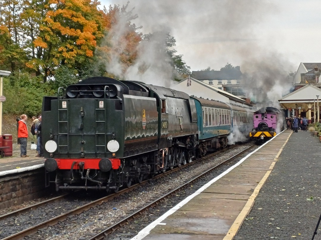 James Taylor on Train Siding: City of Wells 34092 and JN Derbyshire loco next to each other at Bury Bolton street go to Channel for more at...