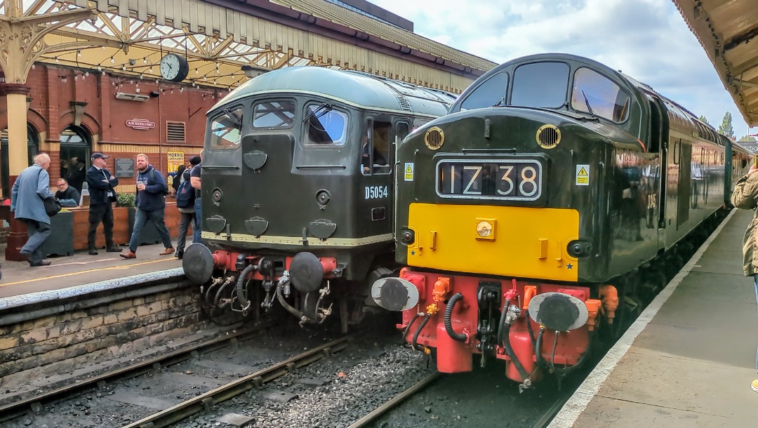 kieran harrod on Train Siding: A few shots of D345 (40145) running during last weekends diesel gala at the East Lancs railway's autumn event. A beautiful
engine which...