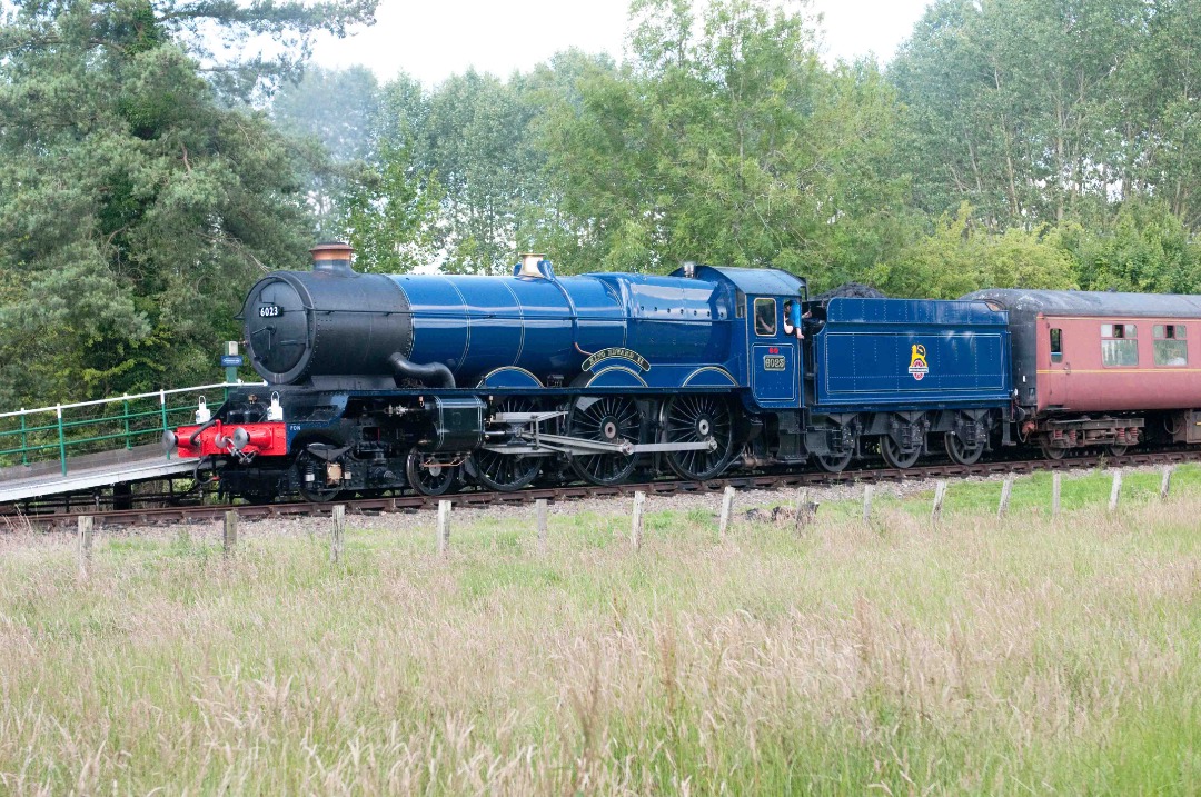 Wymondham abbey station on Train Siding: This week's Sunday setback is ex GWR king class 6023 King Edward II arriving at Wymondham Abbey on a service from
Dereham...