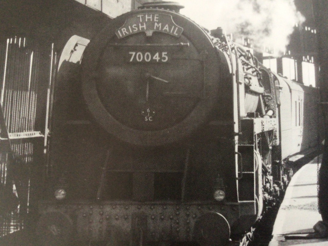 Alex Coomber on Train Siding: A BR Standard Class 7MT Britannia 4-6-2 No. 70045 Lord Rowallon of Holyhead Shed 6J heads the Irish Mail at Chester circa 1958.
This...