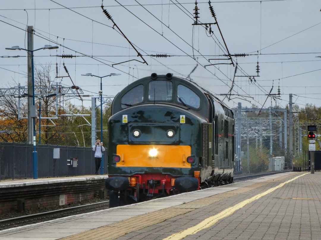 The Jamster on Train Siding: Locomotive Services 37667 thunders through Wigan North Western working 0Z86 0846 Crewe HS to Barrow in Furness . 21/10/24