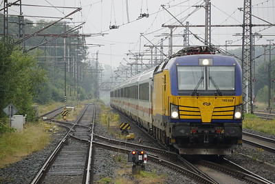 Tammycompanythetrainspotter on Train Siding: Arrival NS 193 939 with an Intercity in Bad Bentheim, taken on June 30, 2024