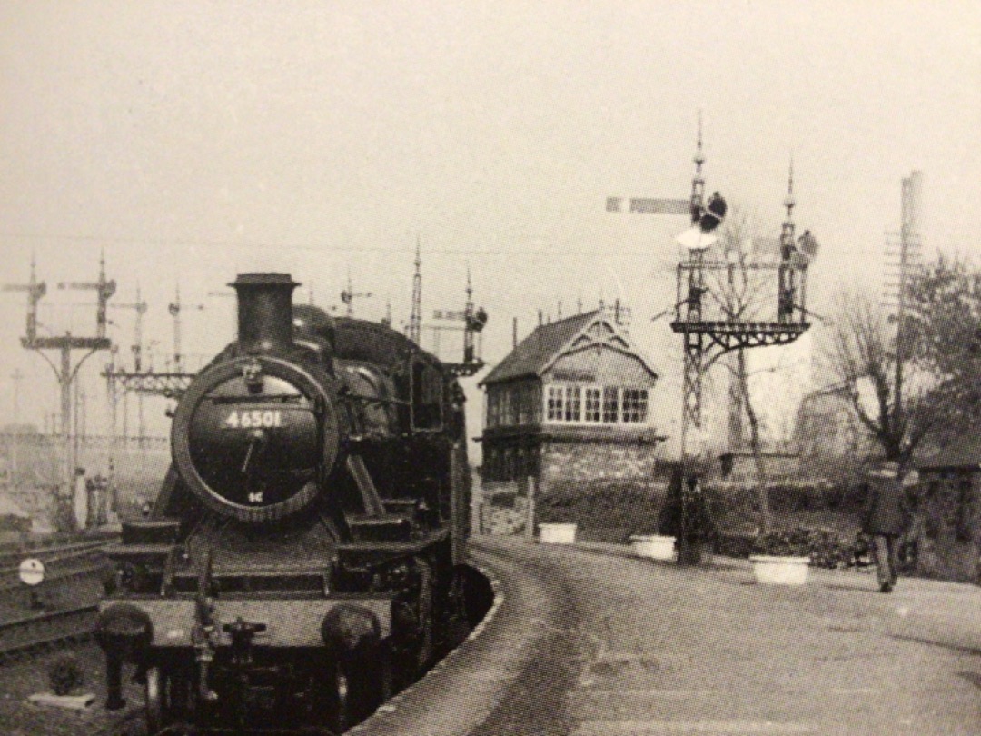 Alex Coomber on Train Siding: A new kid on the block brand new out of Darlington Works. An Ivatt Class 2 2-6-0 No. 46501 arrives at Barnard Castle with the
16:10pm...