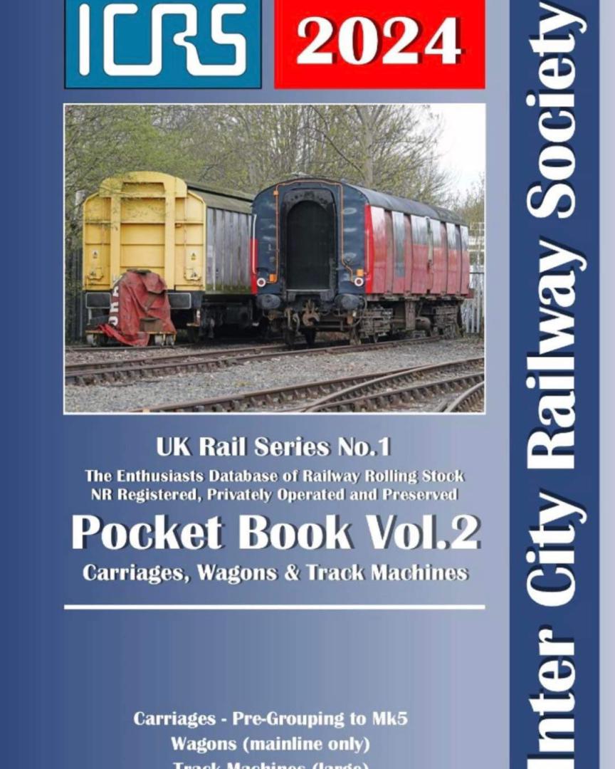 Inter City Railway Society on Train Siding: Our Range of 2024 Spotting Books available to PRE ORDER Via our website at -
https://intercityrailwaysociety.org/books.html