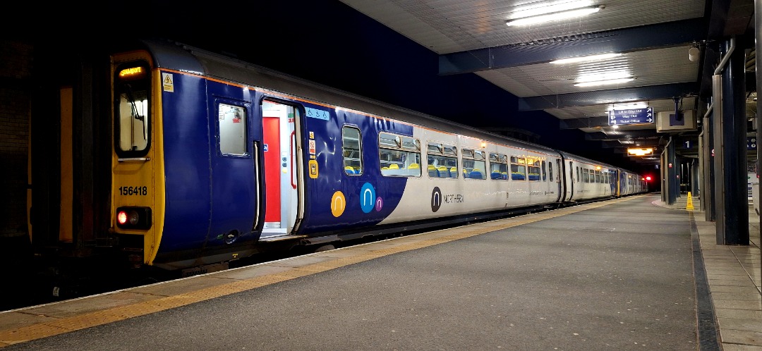 Guard_Amos on Train Siding: 150129+156418 wait departure time from Blackburn on 13th October 2024 with the 1907 to Southport via Todmorden, Rochdale,
Manchester...